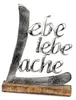 formano Schriftzug Lebe Liebe Lache Aluminium Mangoholz 18 Produktbild-Vorschau 4