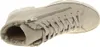 A close-up, top-down view of a beige women's boot. Podgląd zdjęcia produktu