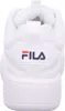 The back view of a white Fila sneaker. Podgląd zdjęcia produktu