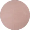 A round, pink rug on a white background. Produktbild-Vorschau