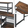 Collage of close-up shots of a wooden and metal shelf unit. Anteprima dell’immagine prodotto
