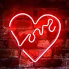Rot Love Herz Leuchtreklame LED Neonlicht USB Nachtlicht Produktbild-Vorschau 1