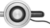 A top-down view of a silver and black kettle base with a black cord extending from the right side. Podgląd zdjęcia produktu