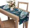 Tischläufer mit Muster 40 x 220 cm Große Blätter und Vögel Produktbild-Vorschau 3