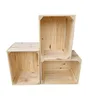 Three wooden crates are stacked and arranged against a white background. Náhled obrázku produktu