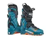 Skischuhe "F1 GT" von Scarpa in Blau und Orange; mit verstellbarem Schnallenverschluss und robustem Design. Voir les images du produit