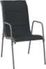 vidaXL Gartenstühle 6 Stk. Stahl und Textilene Schwarz Produktbild-Vorschau 3