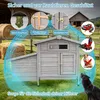 Poulailler sur pilotis, avec un nichoir en bois, protège Voir les images du produit 8