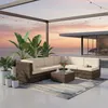 Mucola Lounge Set Polyrattan Gartenmöbel Rattanmöbel Produktbild-Vorschau 8