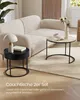 VASAGLE Couchtisch rund, 2er Set, Beistelltisch, Satztisch, Produktbild-Vorschau 3