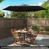 Parasol COSTWAY φ230cm, parasol de jardin avec manivelle et Voir les images du produit 2