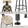 Tabourets de bar Poole - Bois clair industriel, Chêne Voir les images du produit 5