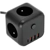 Prolunga per prese di corrente KOBI LINEA PRO CUBE C Nero Anteprima dell’immagine prodotto 2