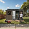 HOMAVO Gerätehaus Metall mit Pultdach, Gartenhaus Metall Produktbild-Vorschau 2