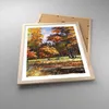 Gerahmtes Poster - Rahmen in heller Eiche - Park Herbst Produktbild-Vorschau 3