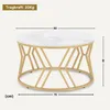 Couchtisch Rund Holz, Moderner Sofatisch, Kleiner Produktbild-Vorschau 3