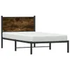 Metallbett ohne Matratze Räuchereiche 107x203 cm Produktbild-Vorschau 2