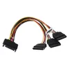 vhbw SATA Stromkabel auf 3x SATA Buchse für Festplatte, Produktbild-Vorschau 3