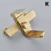 LANA | Premium Regendusche Set Gold glänzend Edelstahl | Produktbild-Vorschau 9