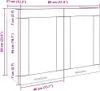 Hängeglasschrank Betongrau 80x31x60 cm Produktbild-Vorschau 10