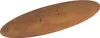 An oval-shaped, rusty metal lid with a U-shaped handle is shown against a white background. Voir les images du produit