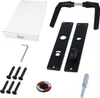 A collection of door hardware components laid out on a white background. Produktbild-Vorschau