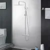 A modern bathroom with a shower system and a toilet. Produktbild-Vorschau