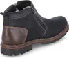 A close-up side view of a black winter boot with brown accents. Anteprima dell’immagine prodotto