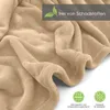 heimtexland ® Kuscheldecke SUPER SOFT Wohndecke Uni Flanell Produktbild-Vorschau 3