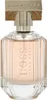 A close-up studio shot of a Hugo Boss perfume bottle. Produktbild-Vorschau