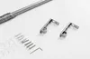 A set of curtain rod hardware laid out on a white surface. Produktbild-Vorschau