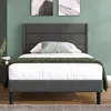 MODFU Klassisches Bett mit Matratze 90x200 Jugendbett Produktbild-Vorschau 2