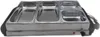 A stainless steel electric buffet food warmer with three compartments. Voir les images du produit