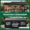 COSTWAY Zeltgarage Carport, 586x305cm Pavillon Garagenzelt Produktbild-Vorschau 7