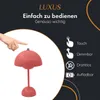 Luxury - Lampada da tavolo Touch Deluxe - Josephine - Rosa Anteprima dell’immagine prodotto 2