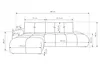 AX LIVING Ecksofa mit Schlaffunktion Beige – Hosio 288cm Produktbild-Vorschau 17