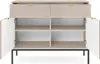 Komoda Kioto 104 cm Cashmere Beige & Black - drážkované Náhled obrázku produktu 3