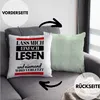 Trendation - Leseratte Geschenk Deko-Kissen mit Füllung Produktbild-Vorschau 2