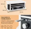 Auna Plattenspieler mit Lautsprecher, Retro Plattenspieler Produktbild-Vorschau 6