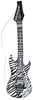 Aufblasbare Luftgitarre Zebra 105 cm Produktbild-Vorschau 6