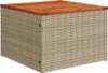 Design 6-tlg. Garten-Sofagarnitur mit Kissen Beige Poly Produktbild-Vorschau 3