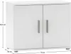 Kondela Kleiderschrank (Aufbau) Servo Typ 3 - weiß Produktbild-Vorschau 3