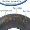 16.5x6.50-8 Pneumatici per rimorchio a 6 tele P815 Anteprima dell’immagine prodotto 5