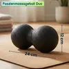 Faszienmassageball Duo (12 cm, schwarz): Punktuelle Massage Produktbild-Vorschau 3