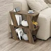 DECORTIE Lazena Modern Side End Couchtisch Dunkel Eiche Produktbild-Vorschau 1