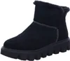 A single black winter boot is shown against a white background. Voir les images du produit
