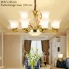 8239-8+4 Lampadario a soffitto Lampada di cristallo zoccolo Anteprima dell’immagine prodotto 3