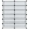vidaXL Schuhregal Transparent 94,5x36,5x106 cm PP Produktbild-Vorschau 3