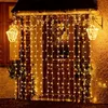 300 LED Lichterkette Vorhang Innen Außen Warmweiß, 3x3m Produktbild-Vorschau 3