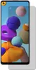 A screen protector is shown on top of a smartphone display with a colorful abstract background. Produktbild-Vorschau